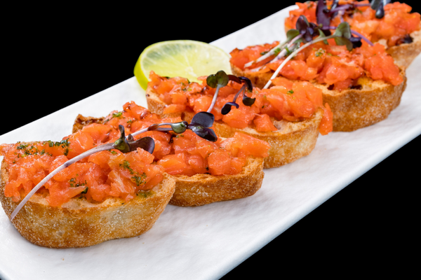 Bruschetta with Smoked Salmon